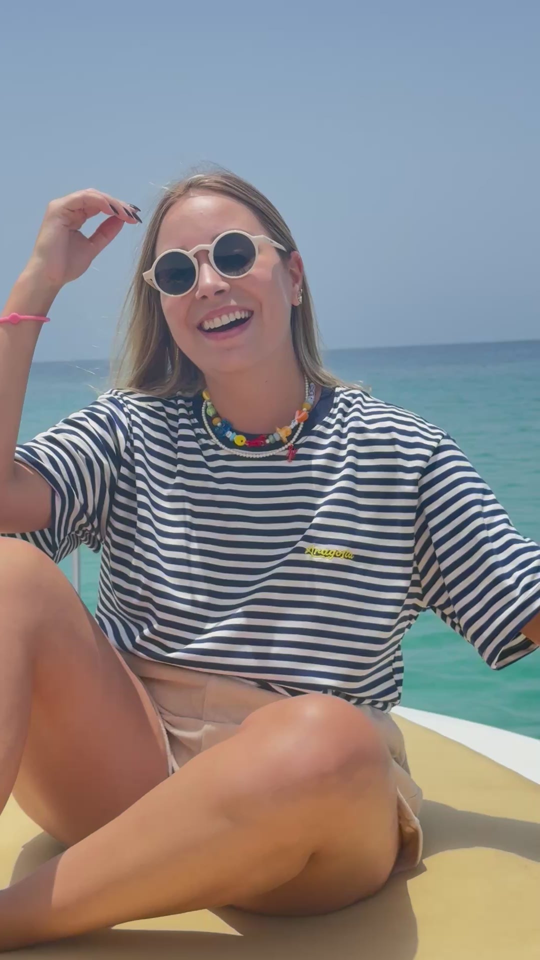 Franela Rayas Marino
