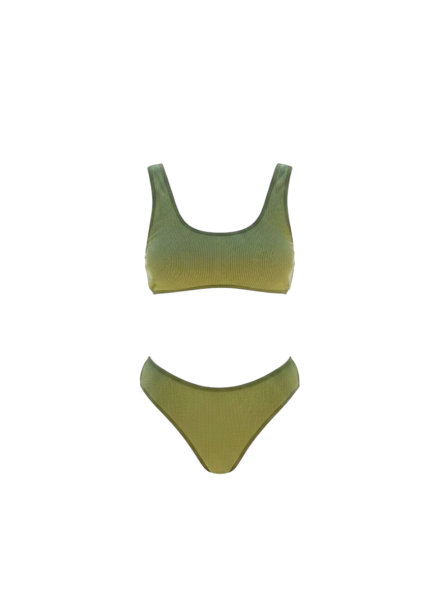 Traje De Baño Bikini Verde