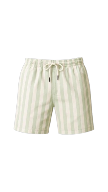 Short Rayas grandes Verde
