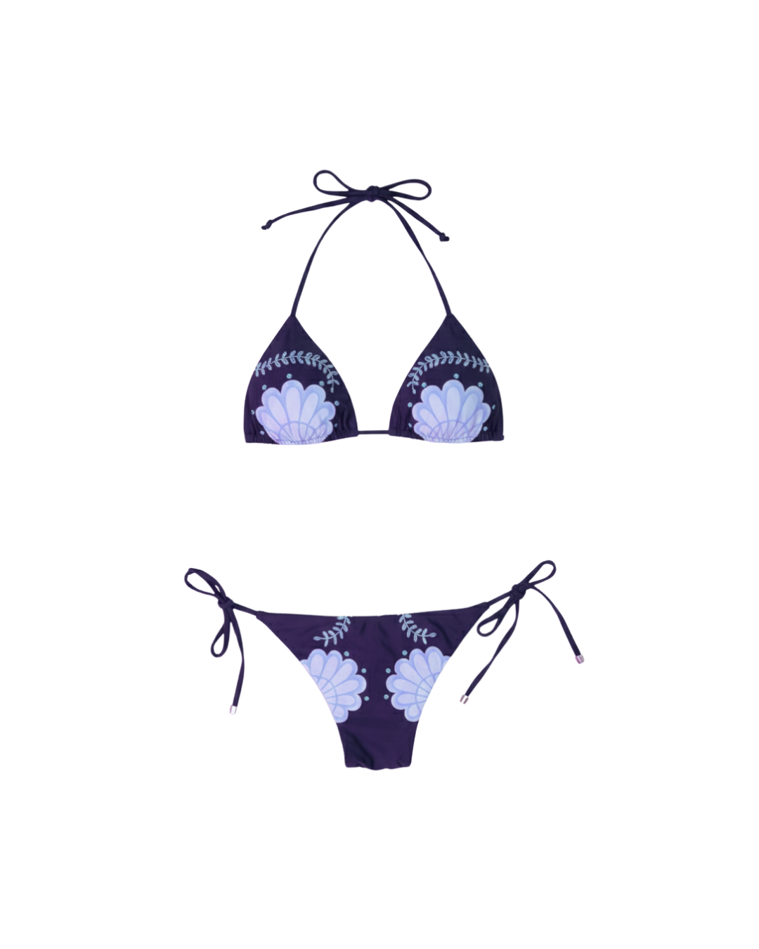 Traje De Baño Bikini Conchas Marino