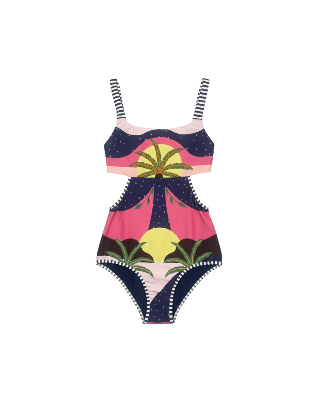 Traje De Baño Entero Palmera Colores