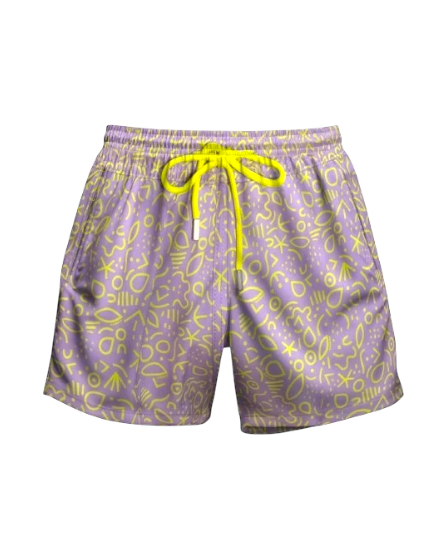 Short Garabatos Morado