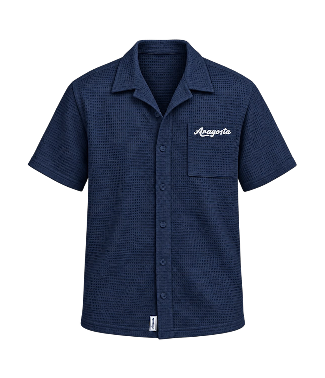 Camisa Waffle Marino