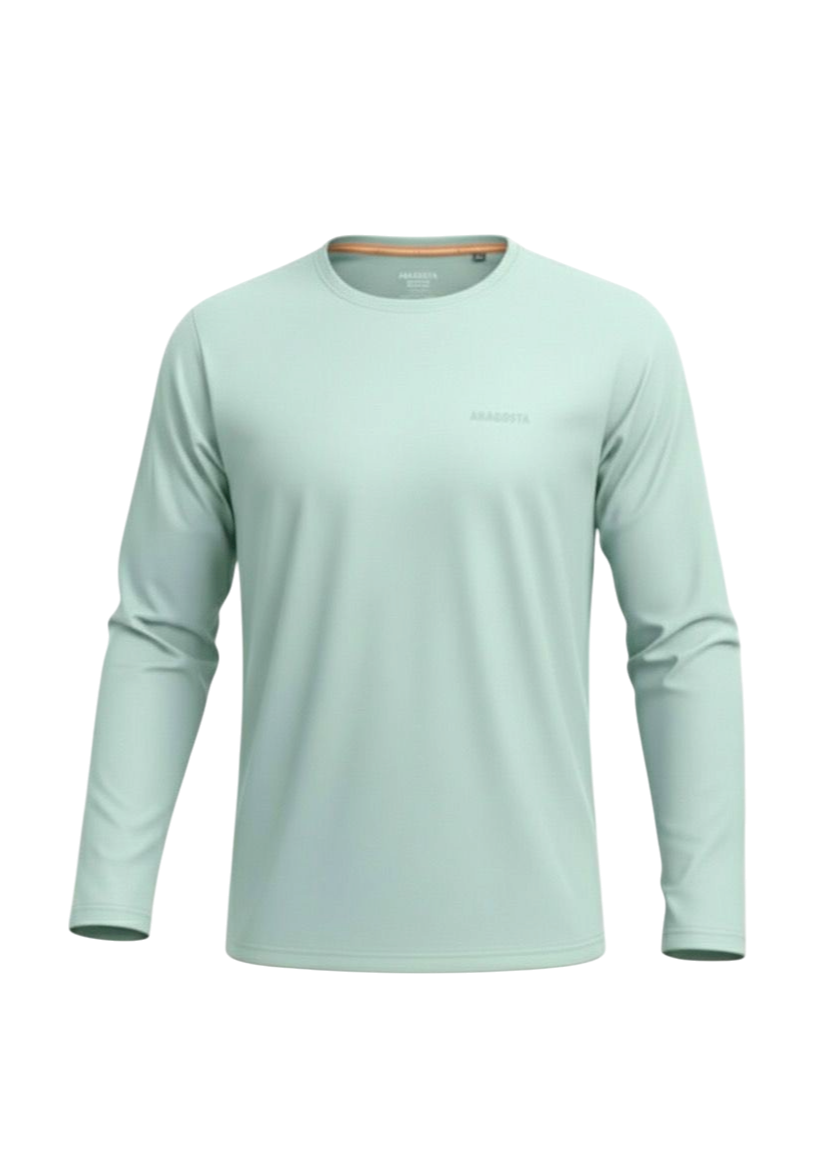 Franela UV Macchia Verde Agua Manga Larga