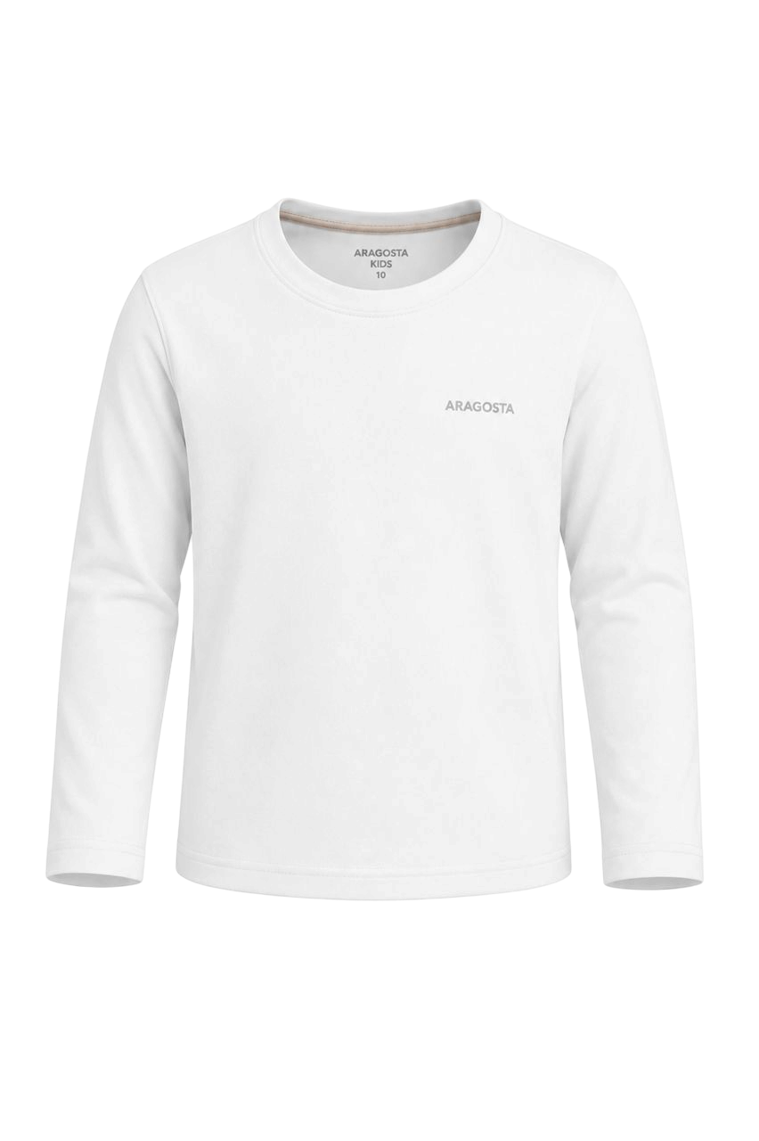 Franela UV Macchia Kids White Manga larga