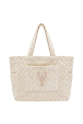 Tote Bag Toalla Cuadro Beige