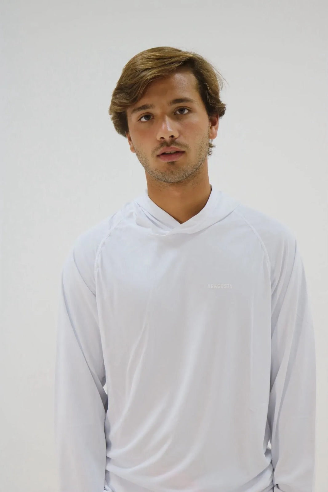 Franela Macchia White Capucha