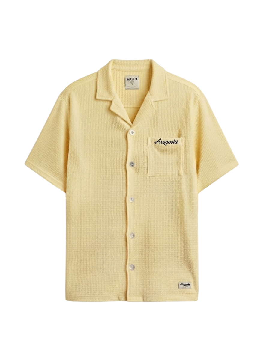 Camisa Waffle Amarillo