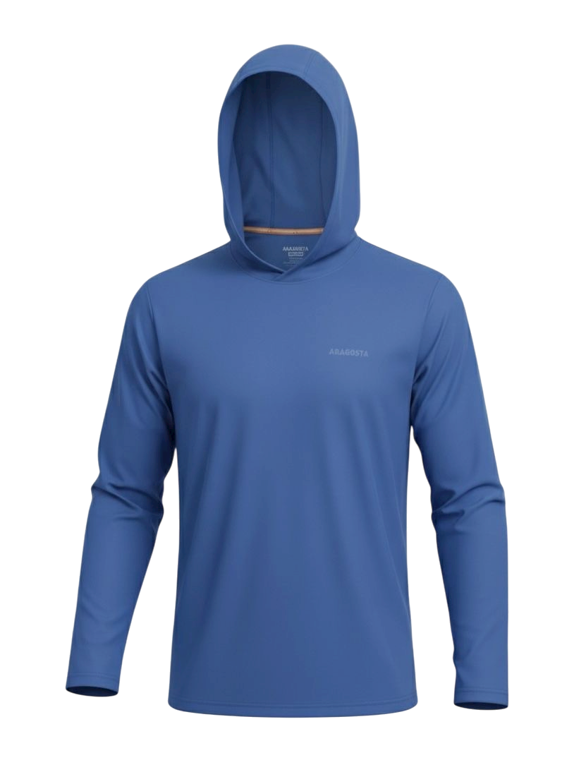 Franela UV Macchia Azul Rey Capucha