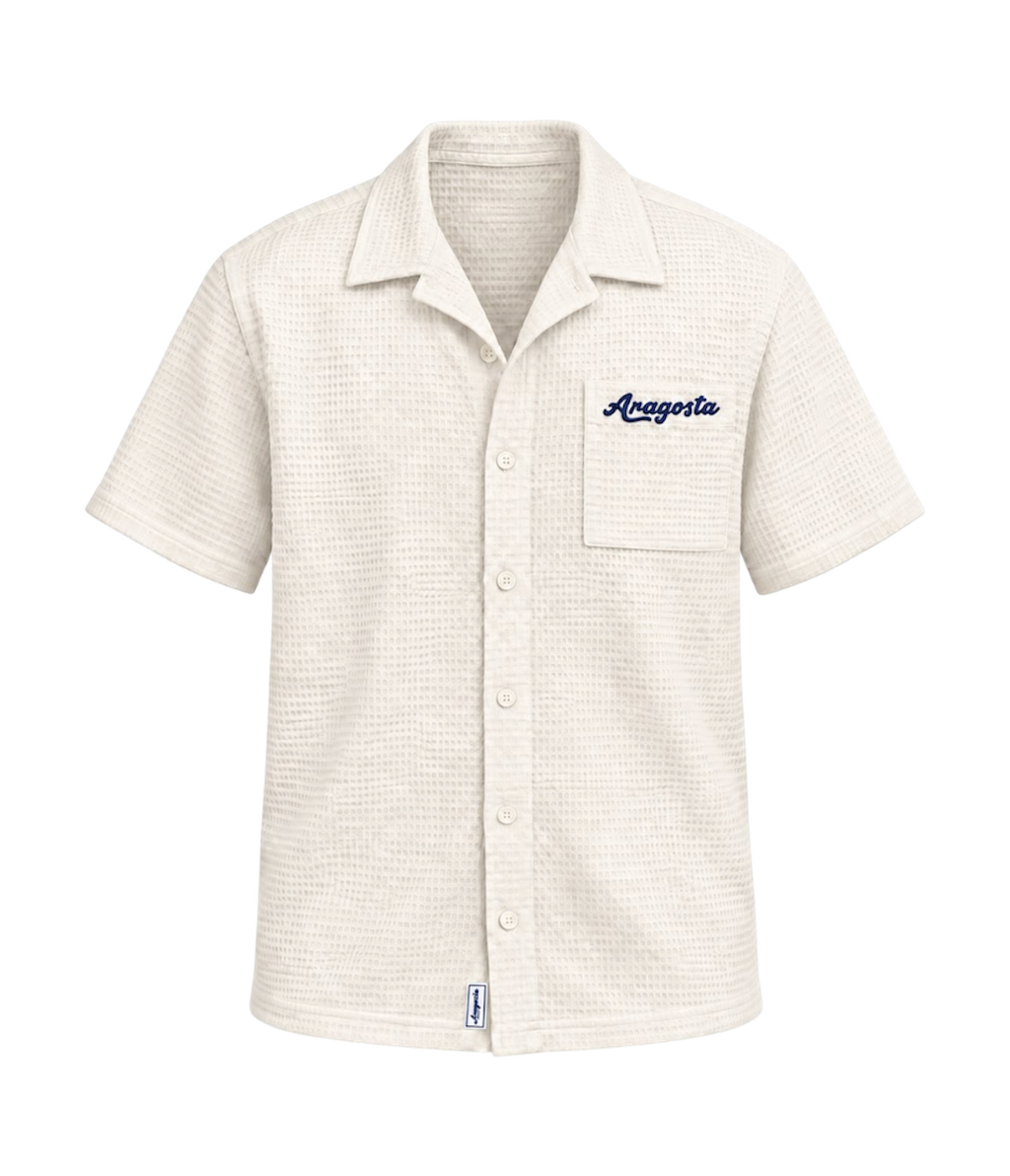 Camisa Waffle Blanco