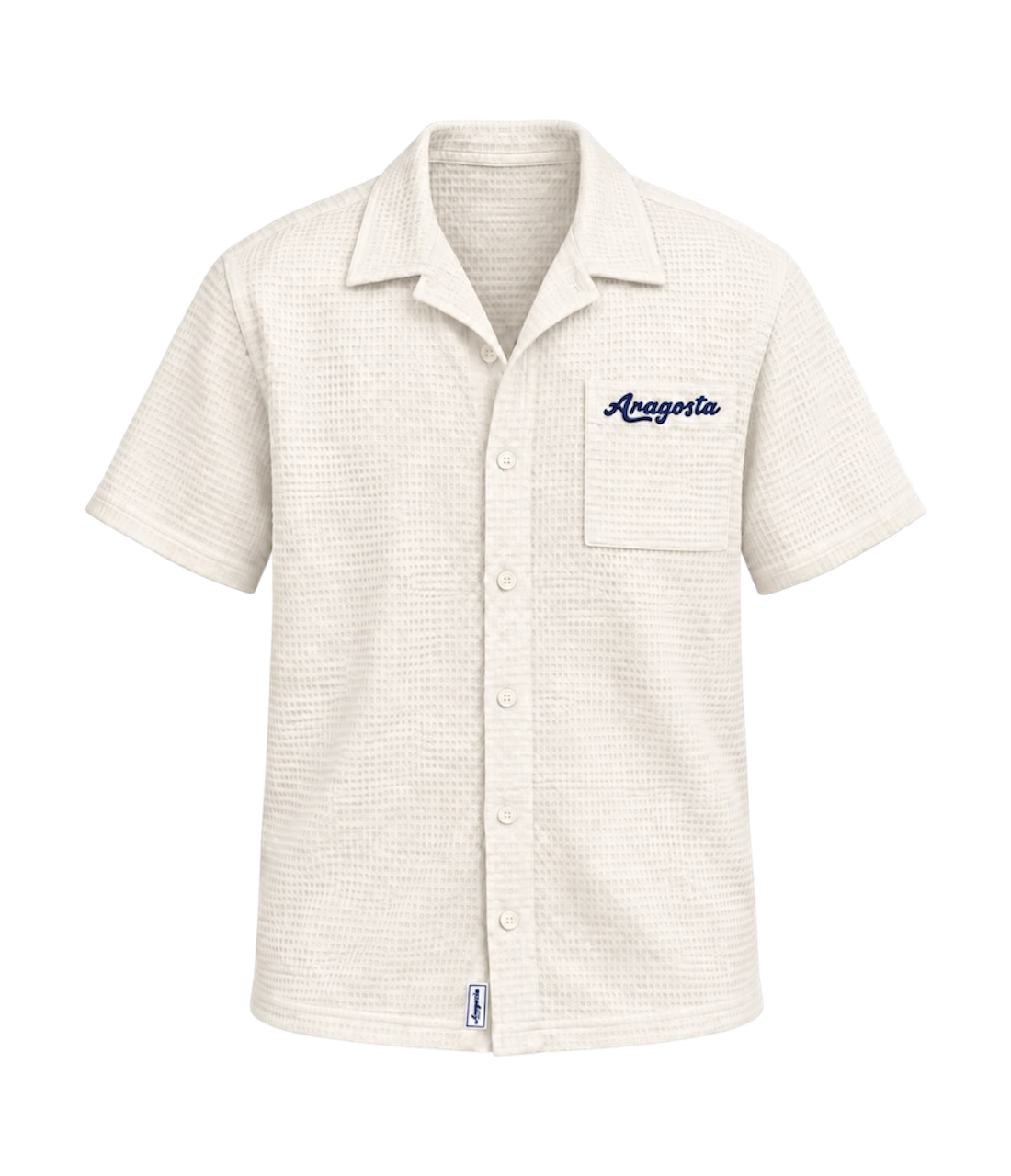 Camisa Waffle Blanco