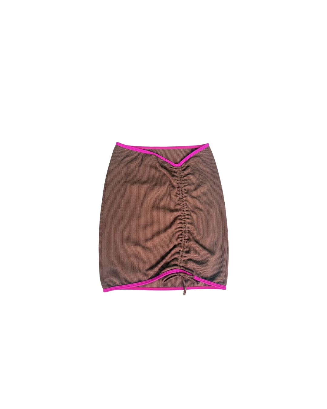 Falda Acanalada Marrón