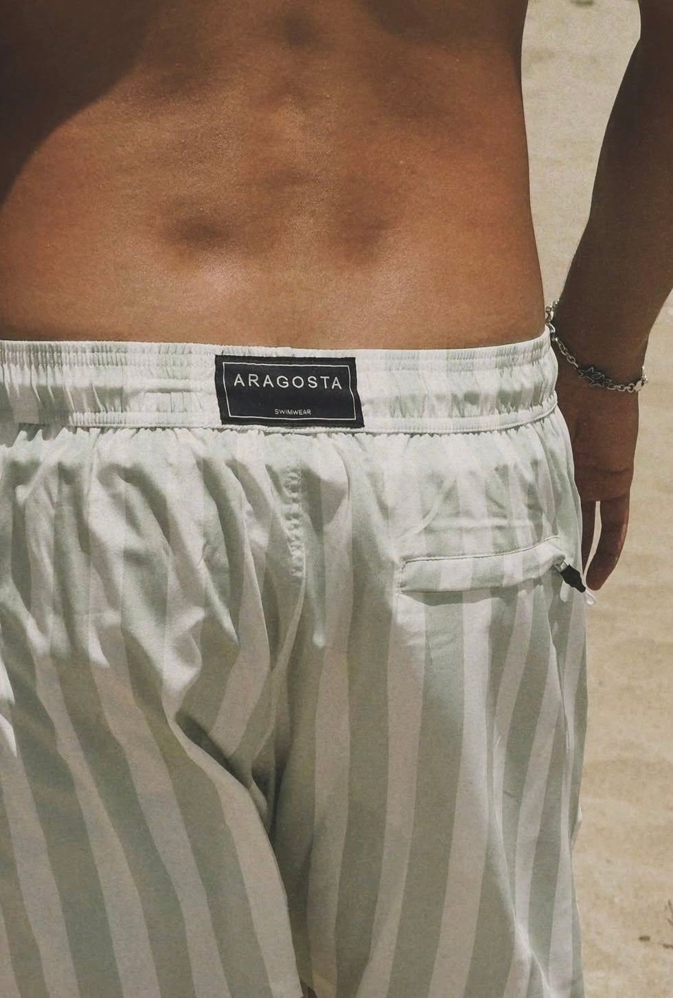Short Rayas grandes Verde