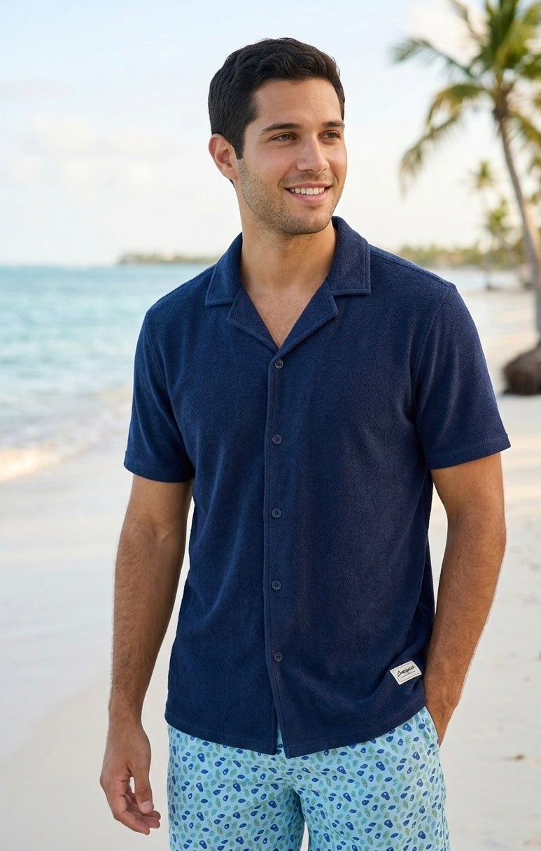 Camisa Toalla Marino