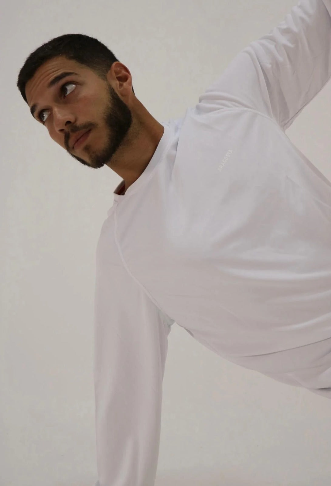 Franela UV Macchia White Manga Larga