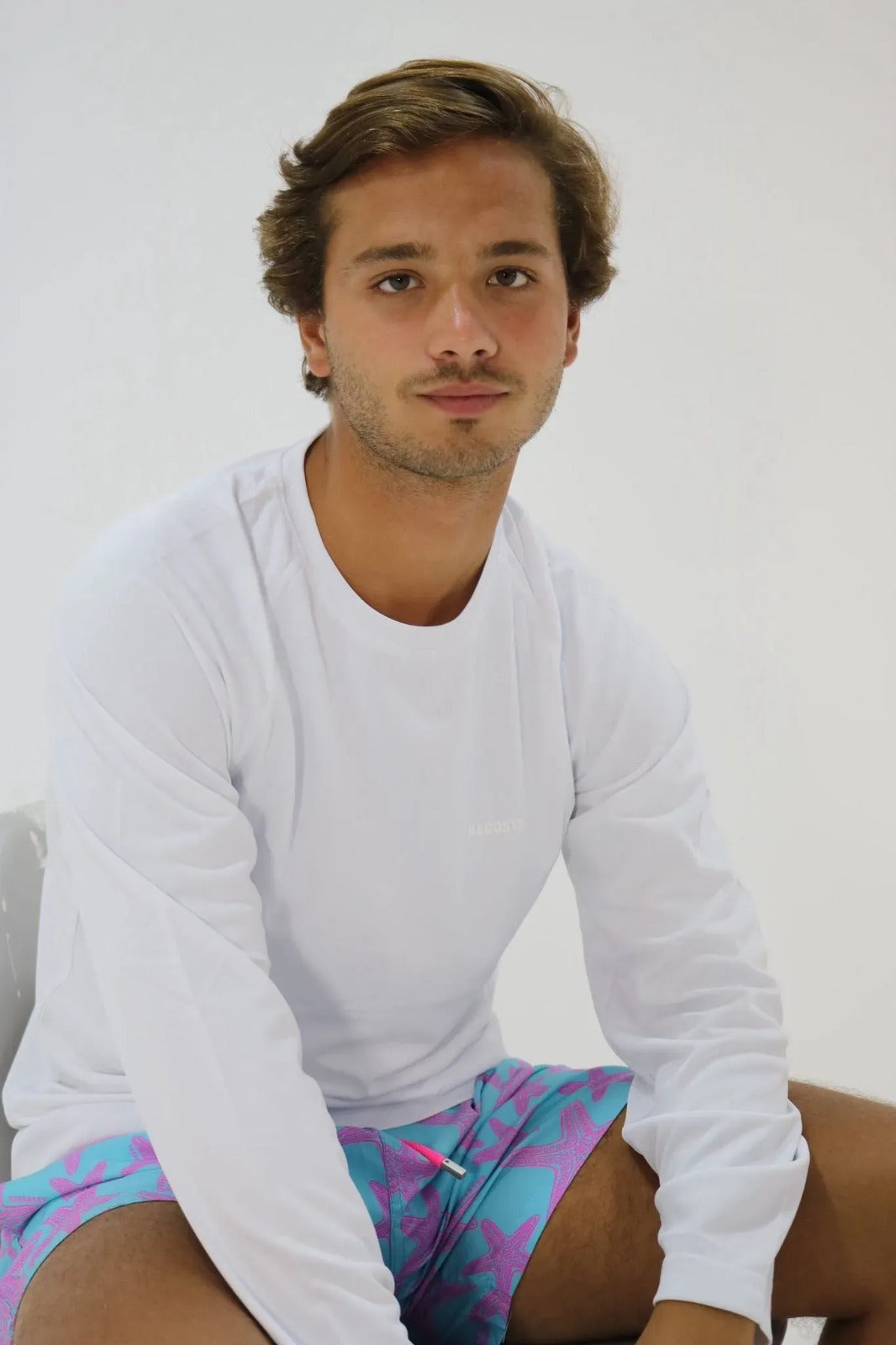 Franela UV Macchia White Manga Larga