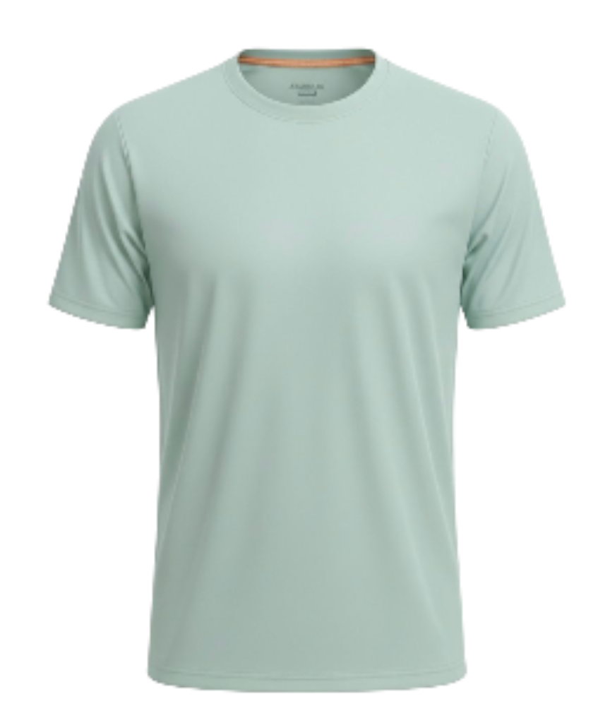 Franela UV Macchia Verde Agua Manga Corta