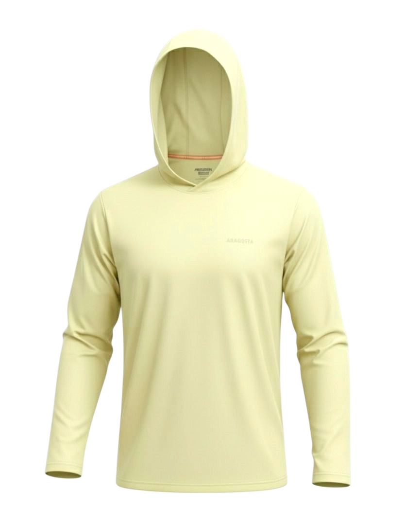 Franela UV Macchia Amarillo Capucha