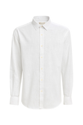 Camisa de Lino manga larga Blanco
