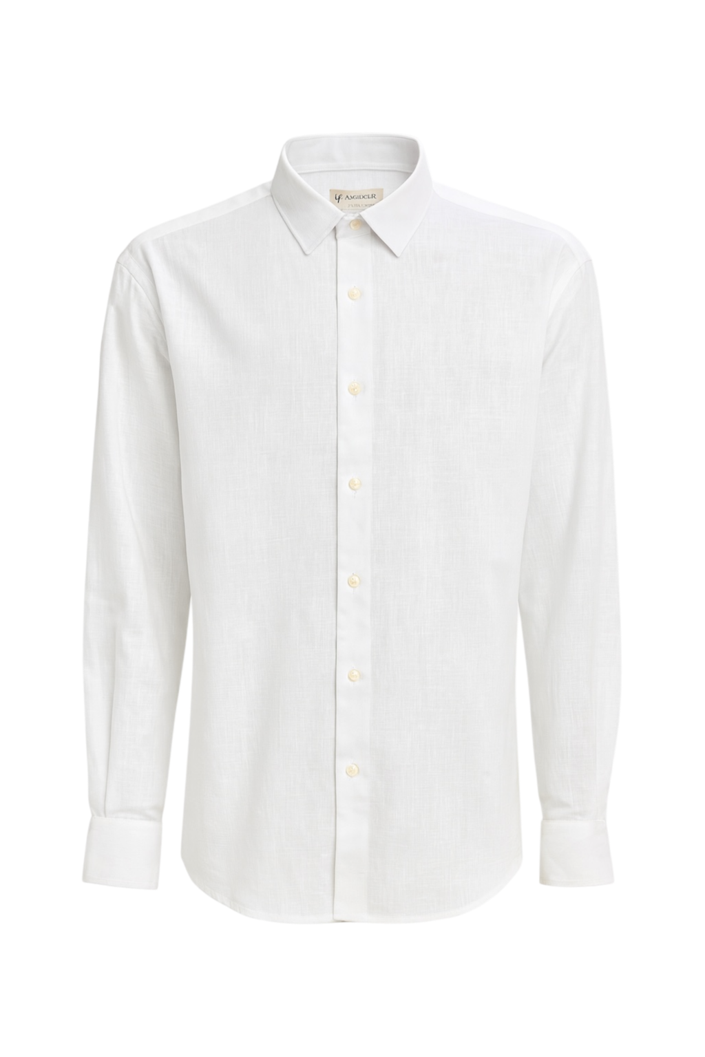 Camisa de Lino manga larga Blanco