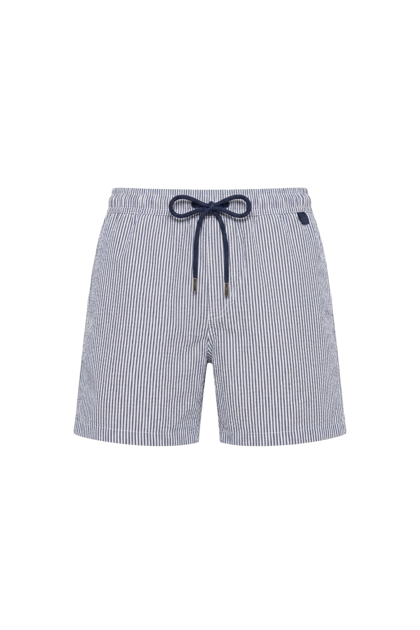 Short Seersucker Rayas Gris