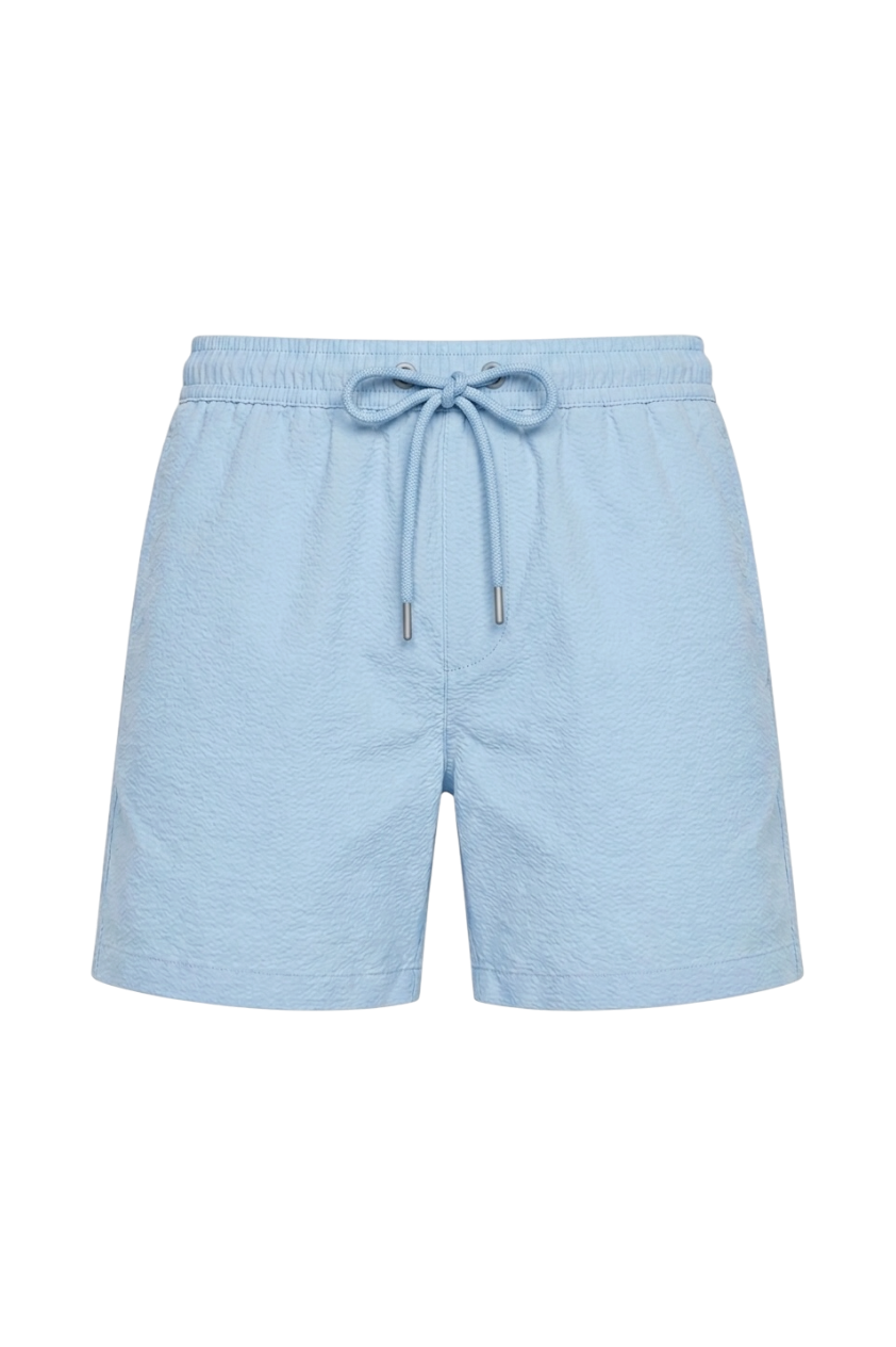 Short Seersucker Azul Bebé
