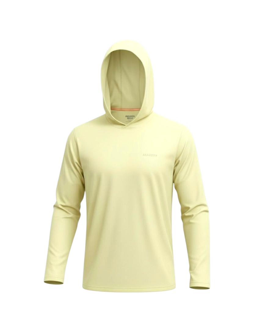 Franela UV Macchia Amarillo Capucha
