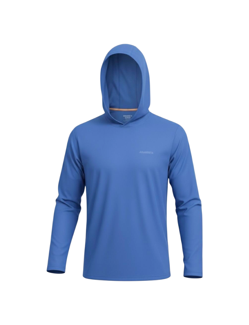 Franela UV Macchia Azul Rey Capucha